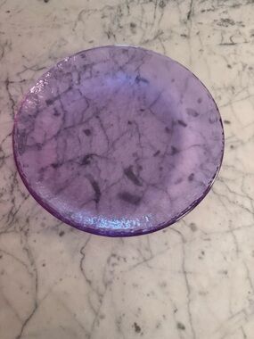 Fire and light lavender salad plate, 8 inches, EUC